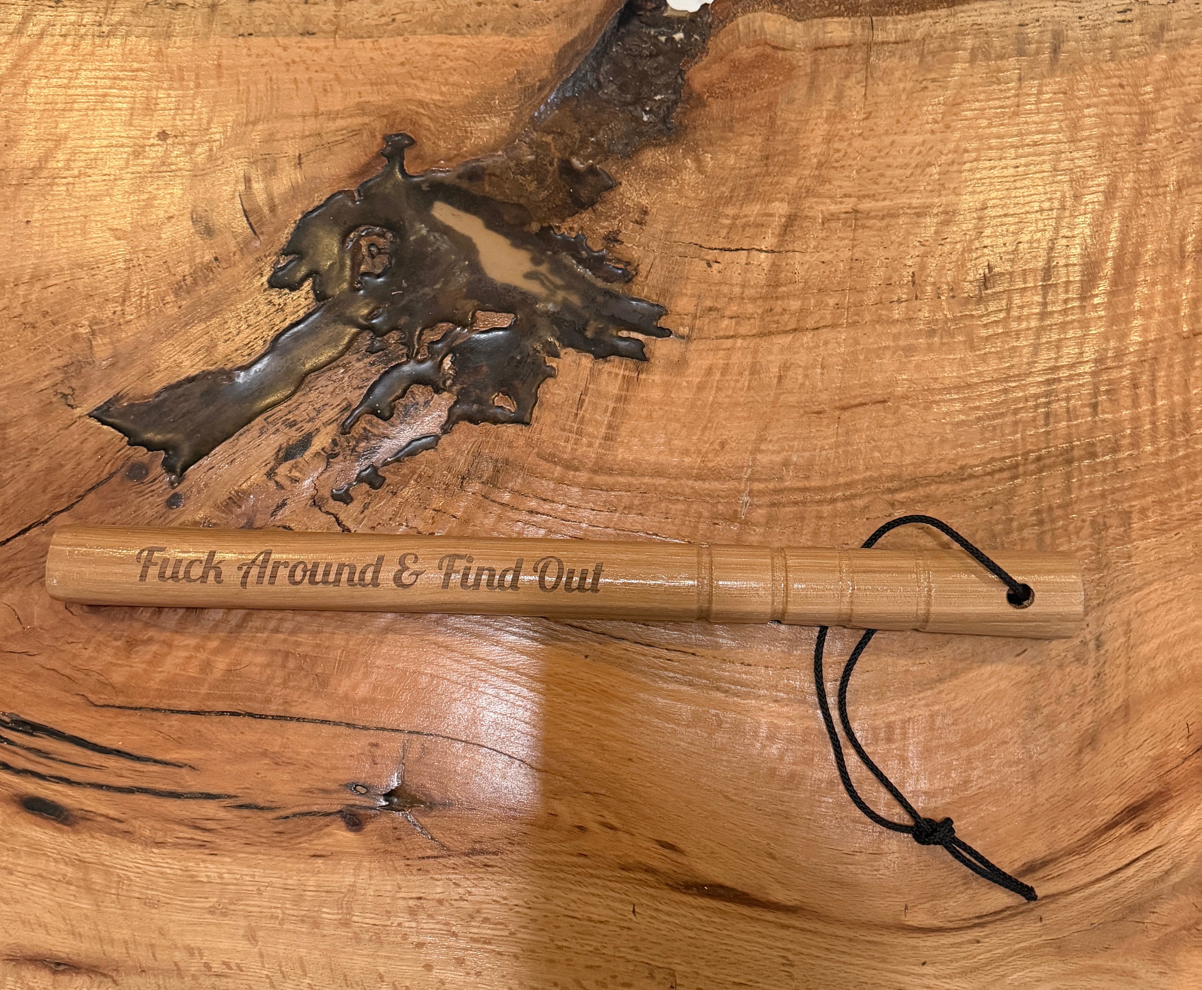 Hickory Stick Tire Thumper - Engraved Designs