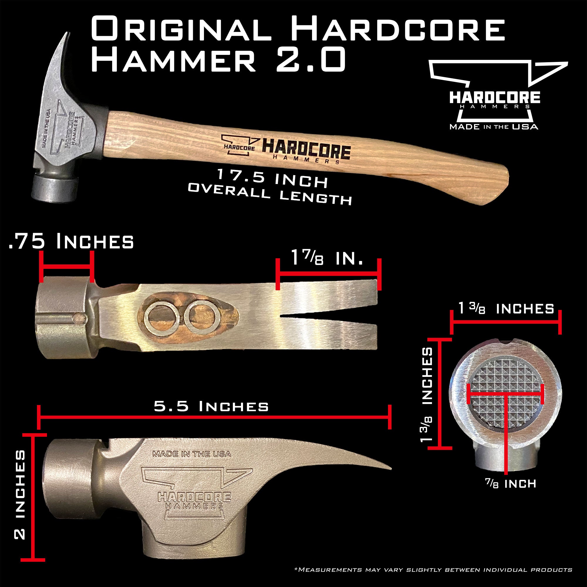 Hardcore Hammer 2.0 Recessed Wafflehead