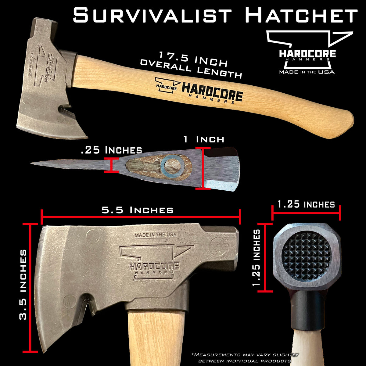 Survivalist Hatchet - Hardcore Hammers | Best Camping & Survival Tool